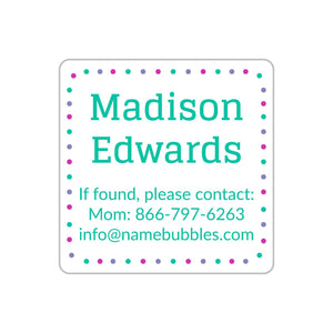 personalized school labels