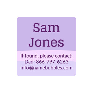 contact stickers ombre purple