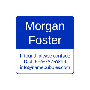information labels for kids