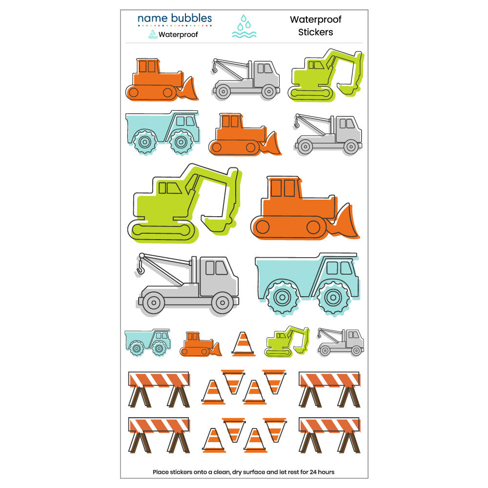 Truck Waterproof Stickers, image size:1000x1000