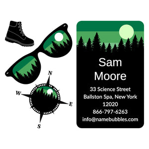 forest sky trunk labels pack