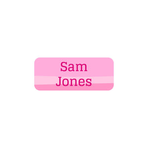 extra small clothing labels ombre pink