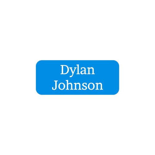One Color Extra Small Clothing Labels For Kids | Name Bubbles