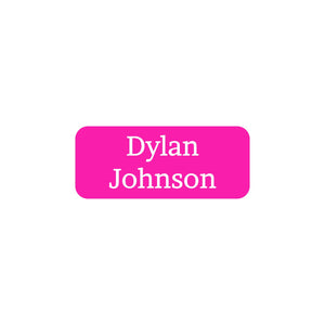 extra small clothing labels one color hot pink