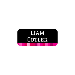 extra small clothing labels pixels pink